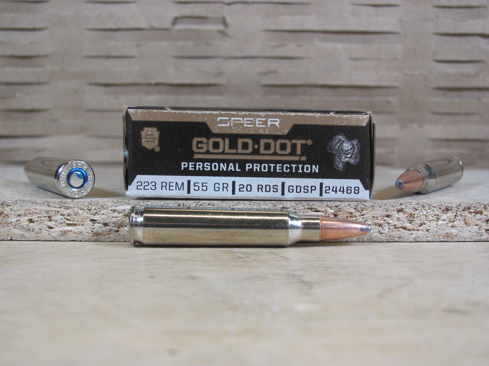 200 Round Case 223 Rem 55 Grain GDSP Speer Gold Dot Personal