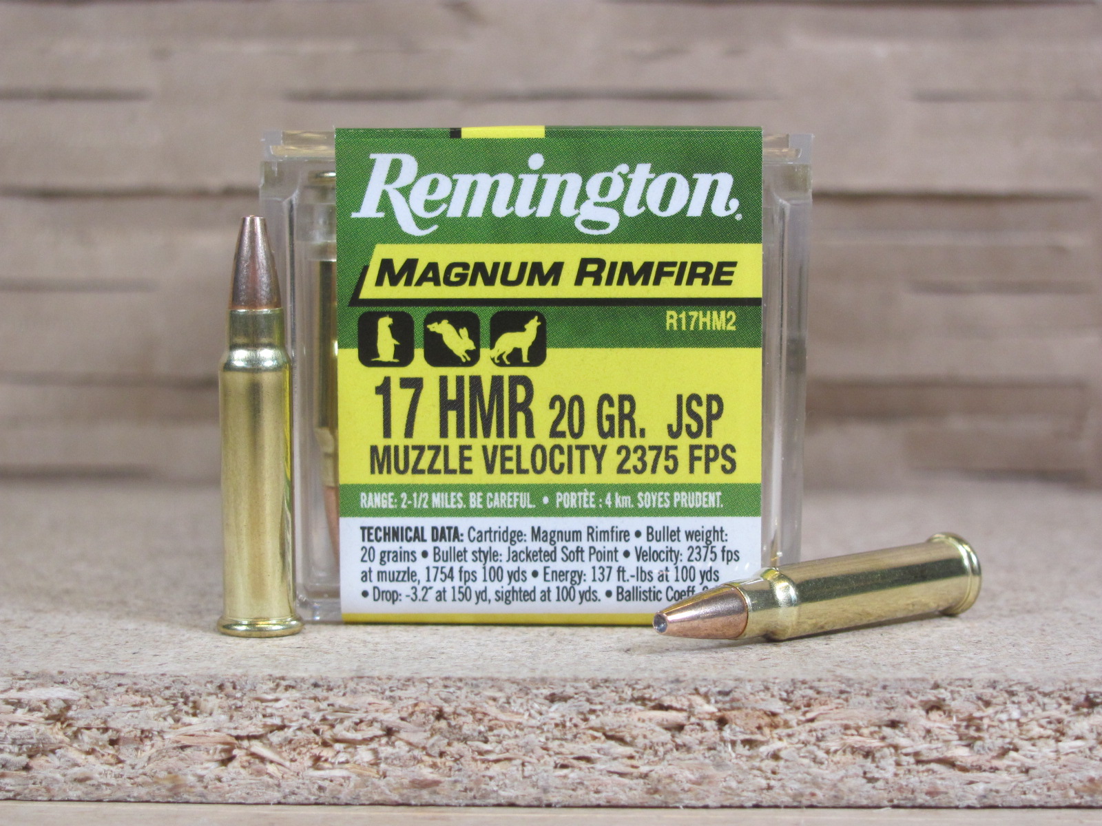 Round Brick Hmr Grain Jacketed Soft Point Remington Magnum