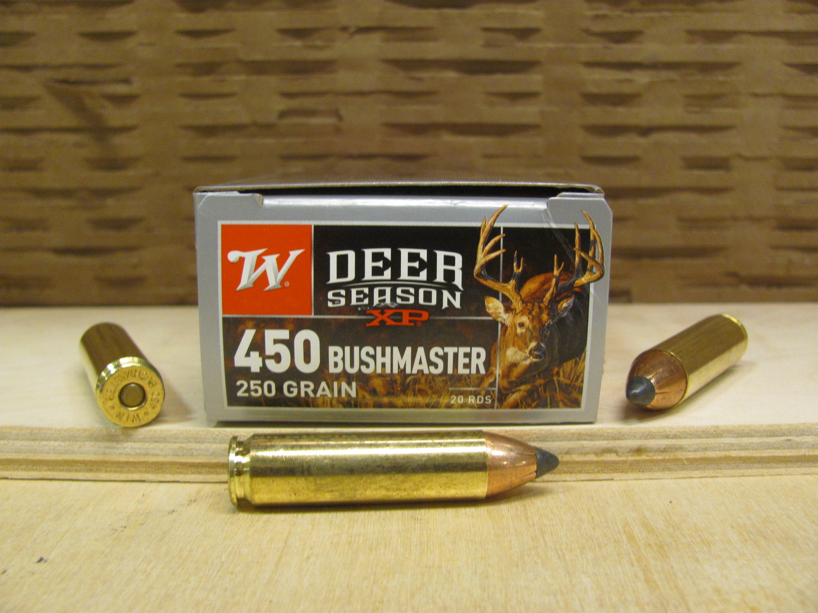 200 Round Case 450 Bushmaster 250 Grain Winchester Deer Season XP