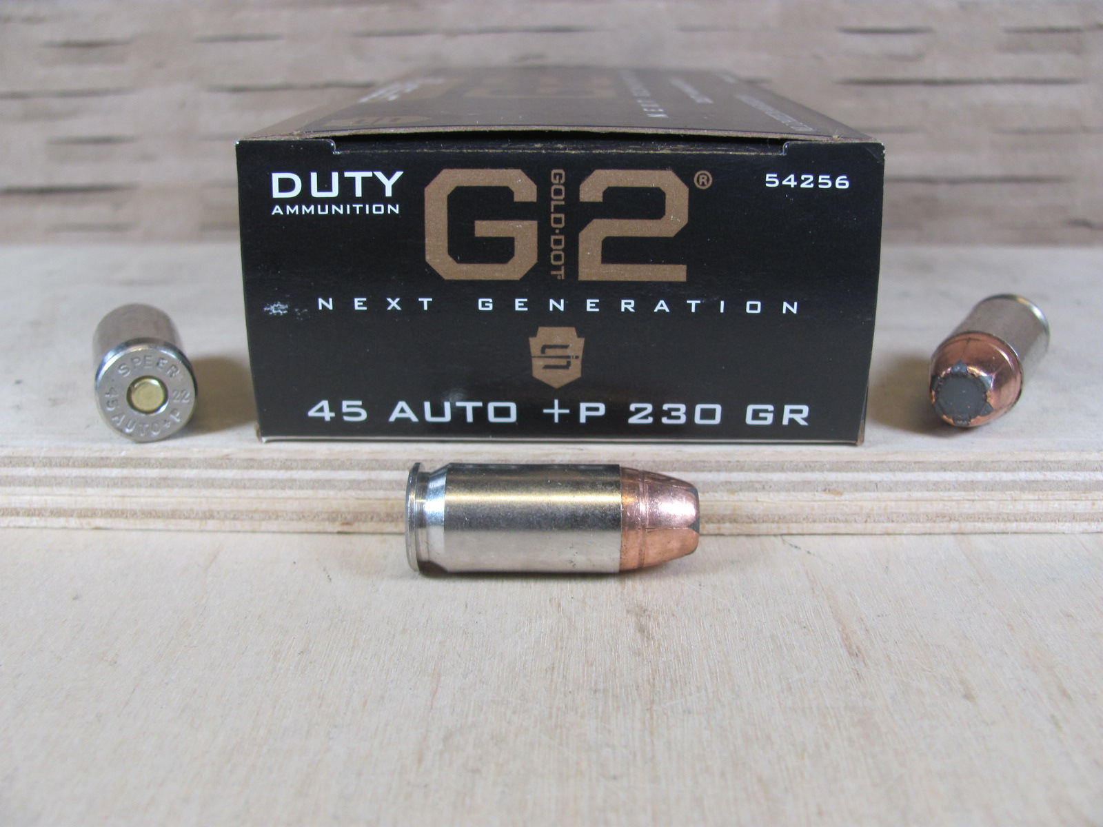 50 Round Box 45 Auto P 230 Grain Speer Gold Dot G2 Duty Ammo 54256