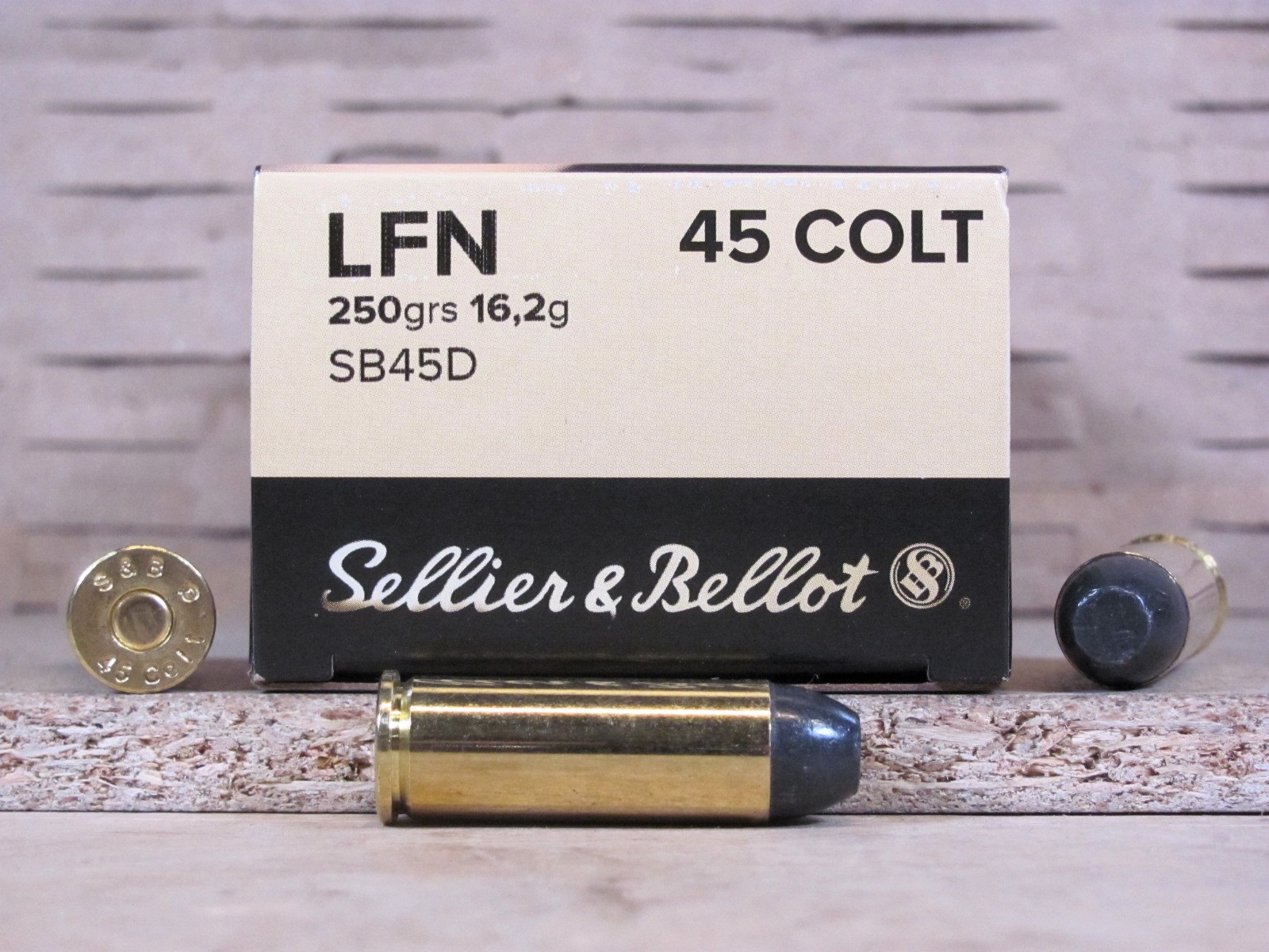 50 Round Box 45 Long Colt 250 Grain Lead Flat Nose Cowboy Action Ammo