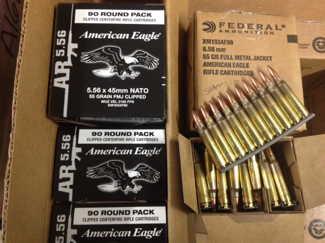 ... American Eagle Ammo on AR-15 Stripper clips - XM193AF90 | SGAmmo