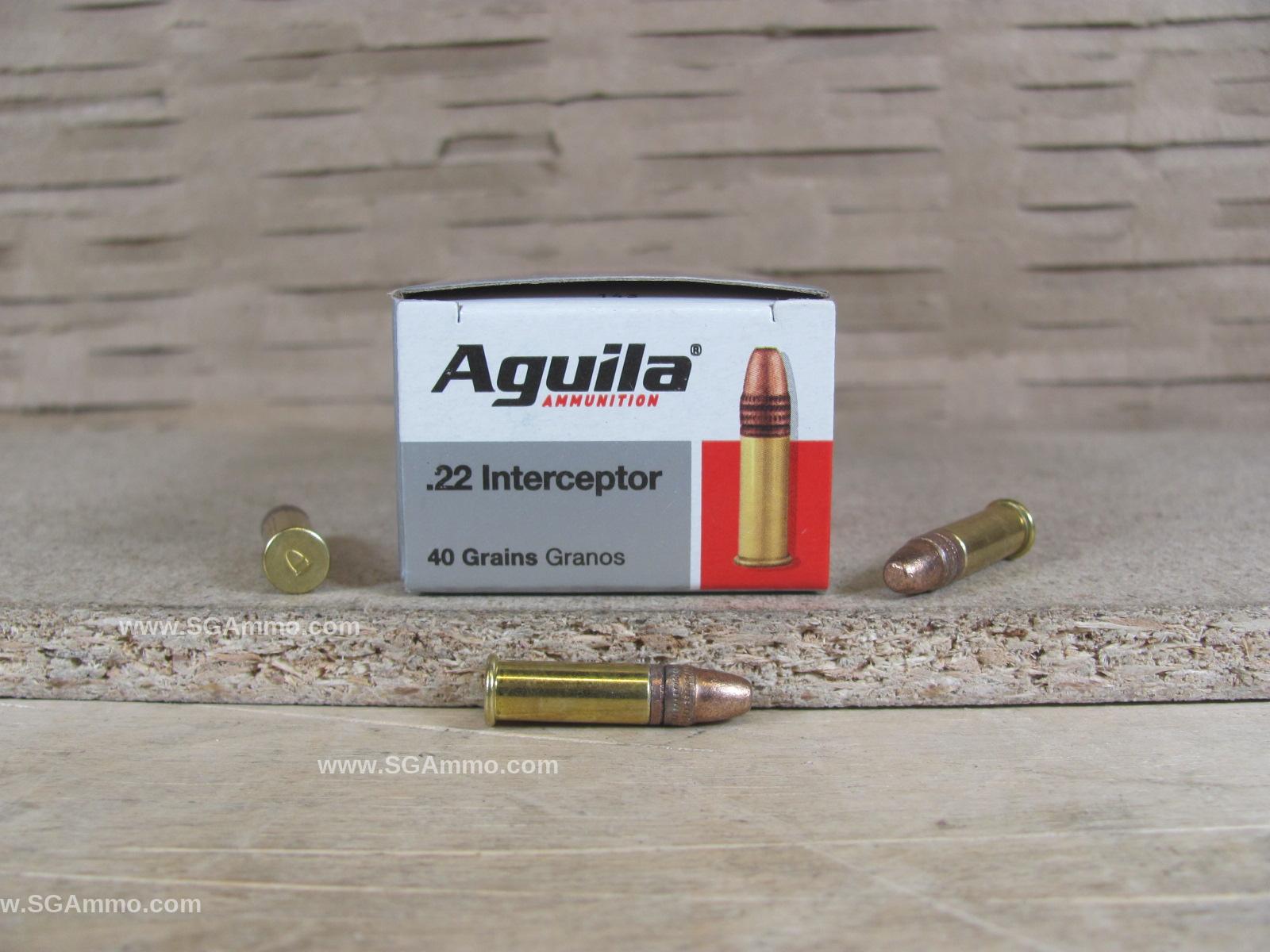 1000 Round Case 22 LR 40 Grain High Velocity Solid Point Aguila