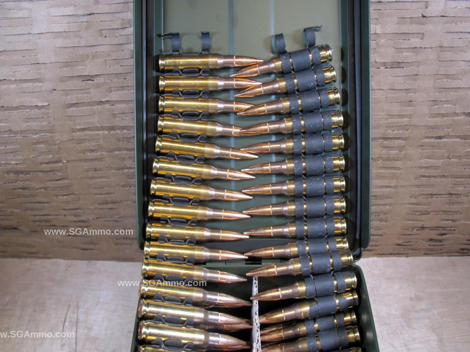 500 Round Can Linked 7 62x51 Nato 147 Grain FMJ PMC X TAC Ammo On M13