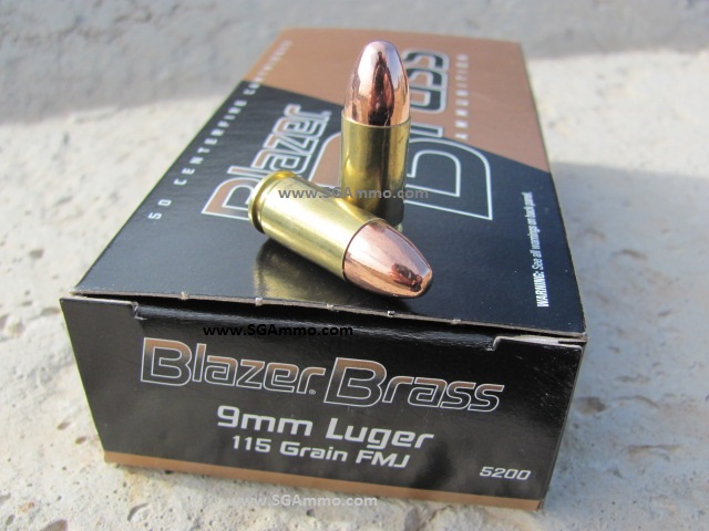 1000 Round Case Luger CCI Blazer Brass 9mm at SGAmmo