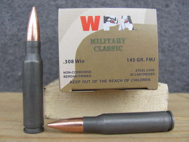 1000 Rounds 308 Win 145 Grain Fmj Ammo Wolf Steel Case Non