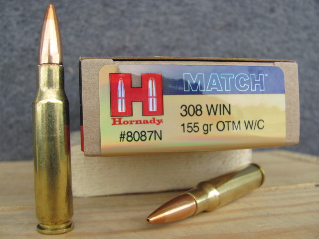 Hornady Rifle 308 Win 155 Grain Amax Match 20 Rounds