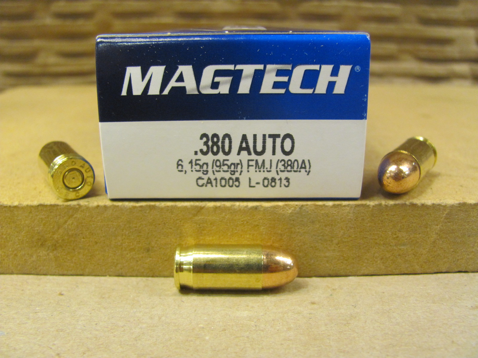 50 Round Box - 380 Auto 95 Grain FMJ Ammo by Magtech - 380A | SGAmmo.com