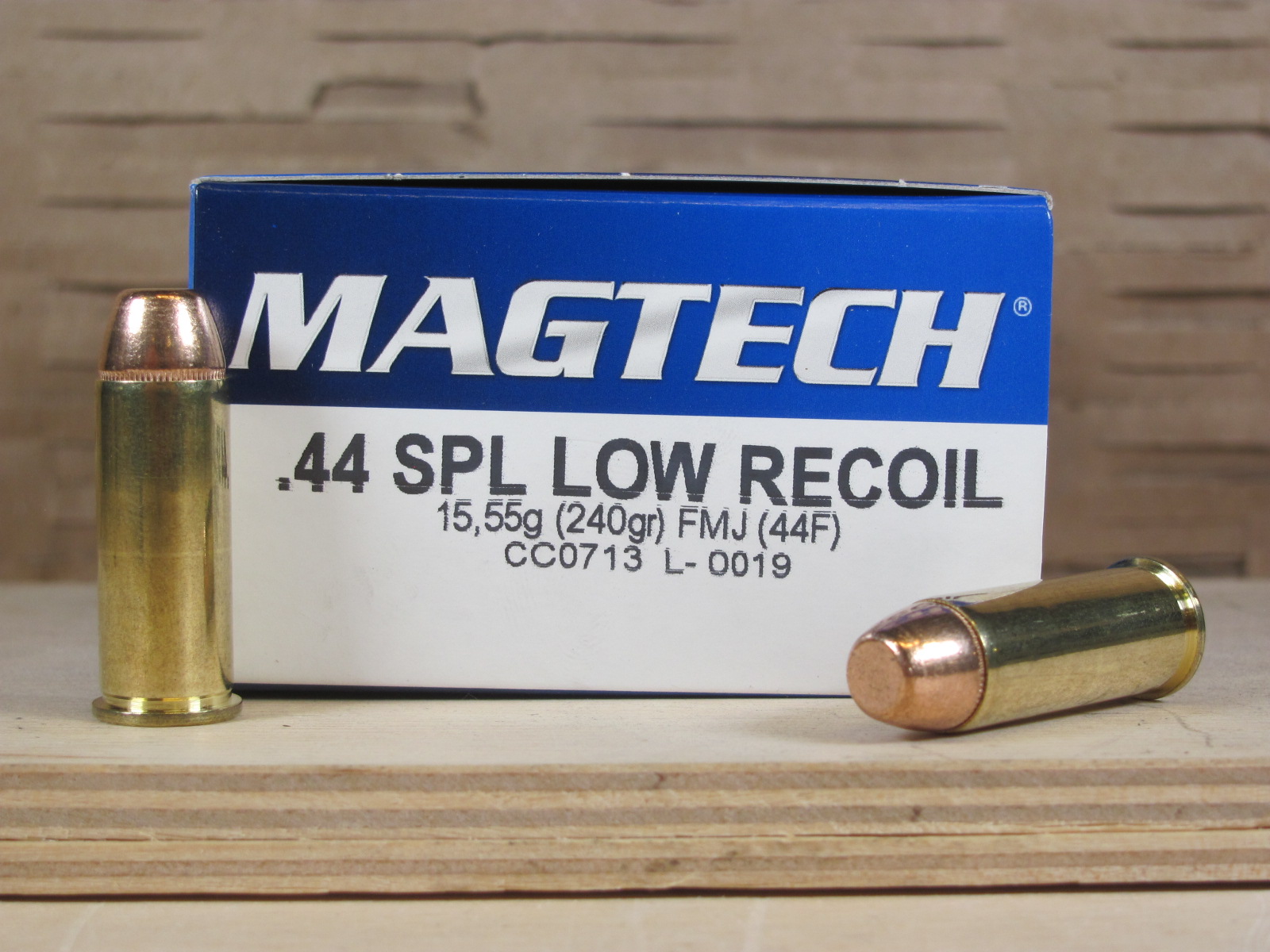 50 Round Box - 44 Special Low Recoil 240 Grain FMJ Flat Nose Ammo