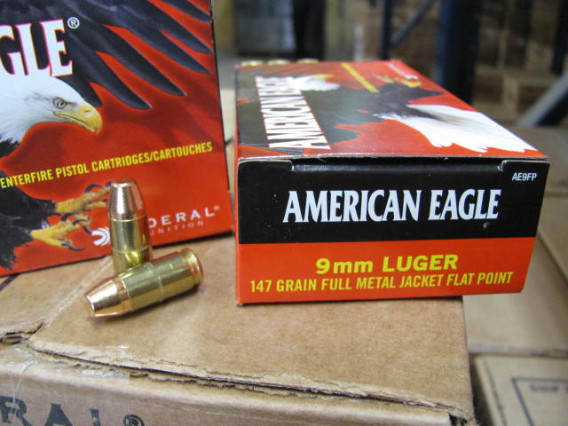 1000 rd case - 9mm Luger Federal American Eagle 147 grain Subsonic Flat ...