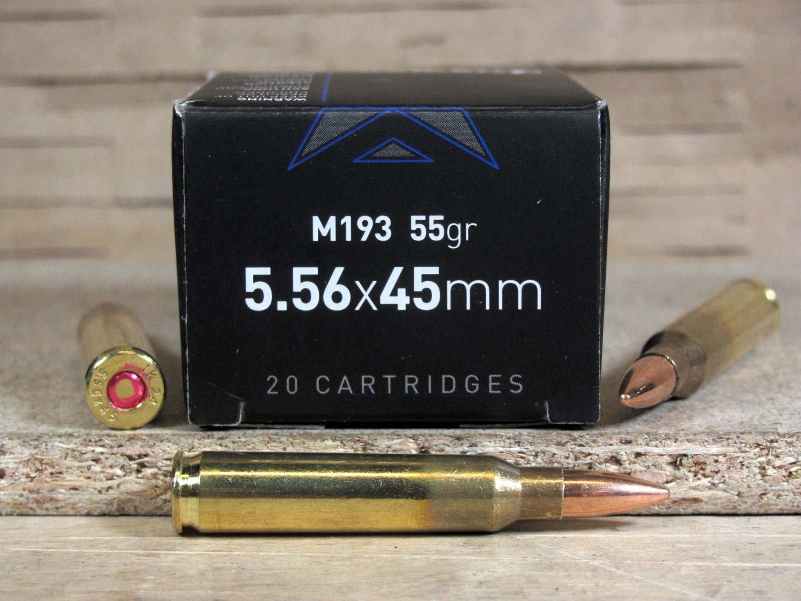 200 Round Pack - 5.56mm 55 Grain FMJ M193 Ball Ammo - Igman Mfg - Brass ...