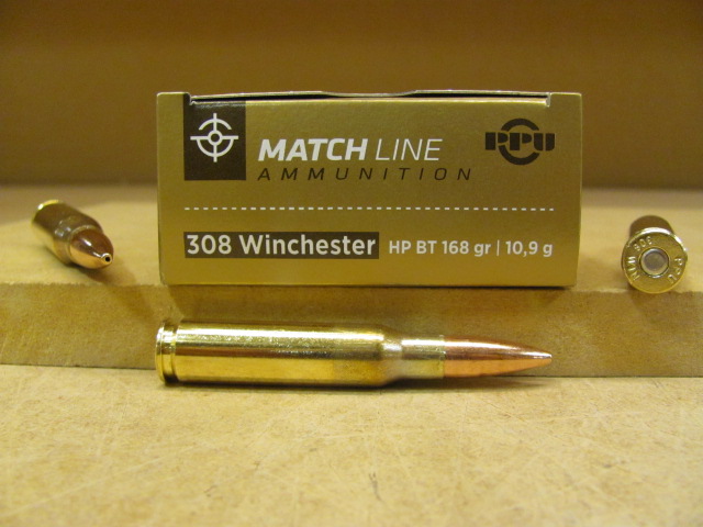 200 Round Case - 308 Win Match 168 Grain BTHP Prvi Partizan Ammo 