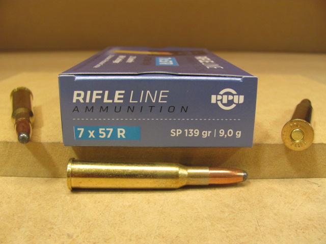 20 Round Box - 7x57R 139 Grain Soft Point Ammo by Prvi Partizan - PP757 ...