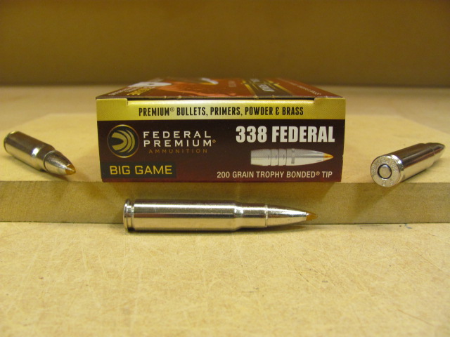 20 Round Box - 338 Federal 200 Grain Trophy Bonded Tip Federal Premium ...