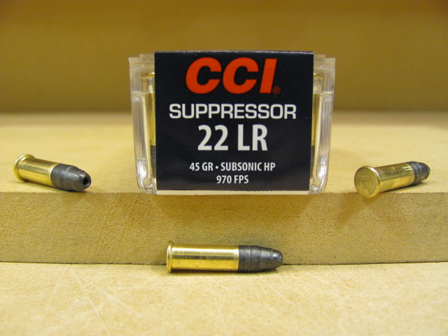 5000 Round Case - CCI 22 LR Suppressor Subsonic 45 Grain Lead Hollow ...