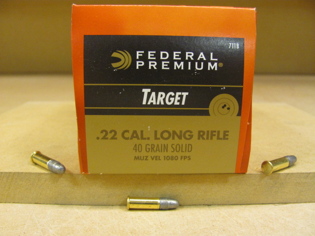 5000 Round Case - 22 Cal Long Rifle Federal Gold Medal Target Standard 