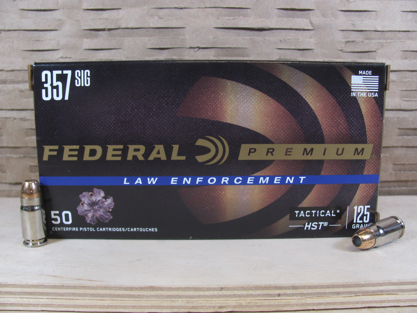 50 Round Box - 357 Sig 125 Grain Federal HST Ammo - P357SHST1 | SGAmmo.com