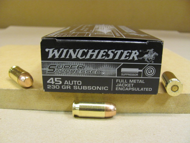 500 Round Case - 45 Auto 230 Grain FMJ Encapsulated Winchester Super ...