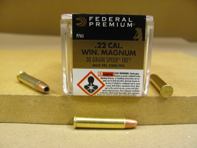 50 Round Box - 22 Cal Win Magnum 30 Grain Speer TNT 2200 FPS Federal ...