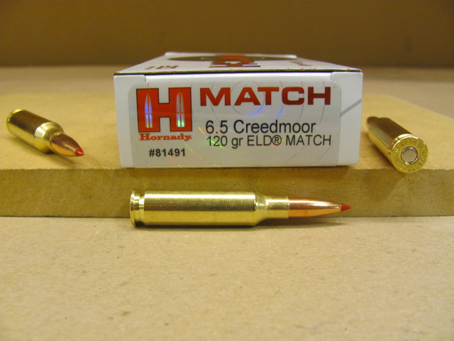 20 Round Box 65 Creedmoor 120 Grain Hornady Eld Match Ammo 81491