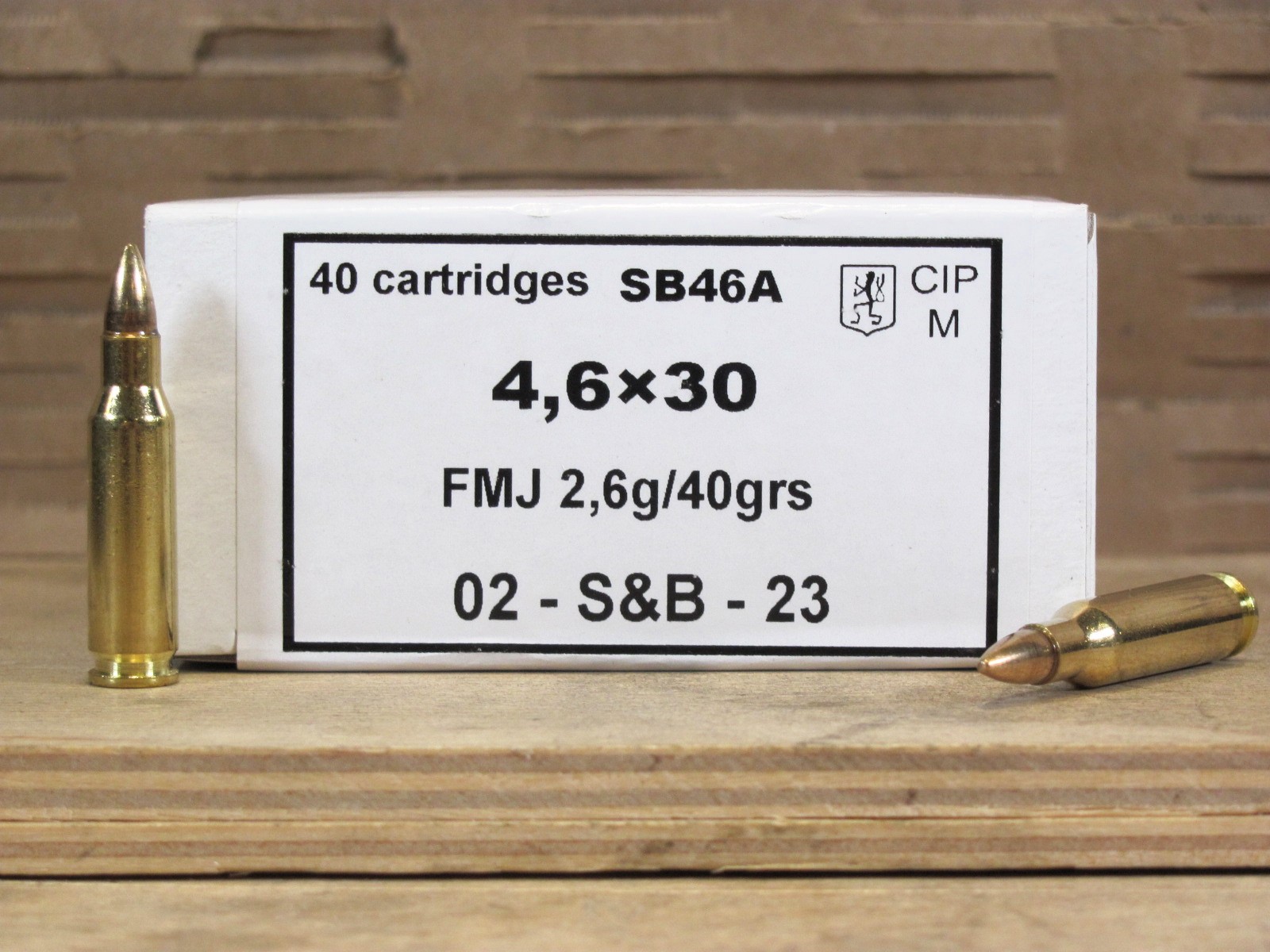 40 Round Box - 4.6x30 HK 40 Grain FMJ Ammo by Sellier Bellot - SB46A ...