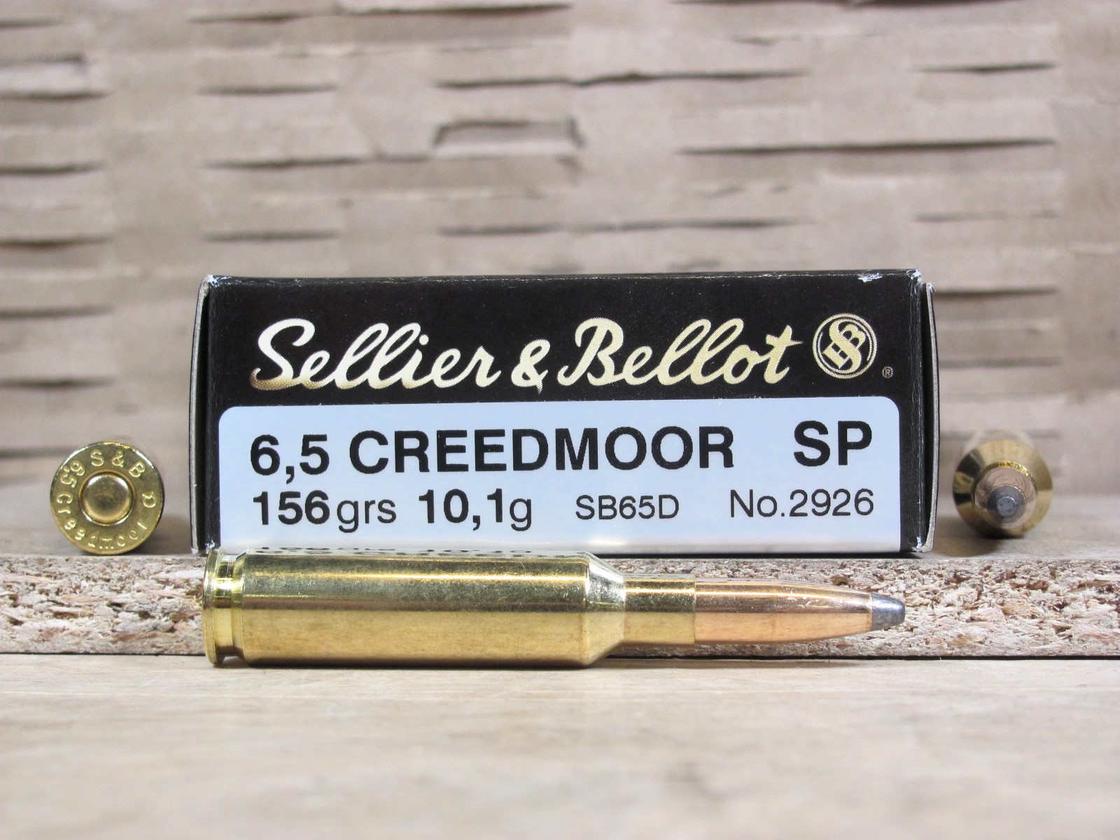 20 Round Box - 6.5 Creedmoor 156 Grain Soft Point Sellier Bellot Ammo ...