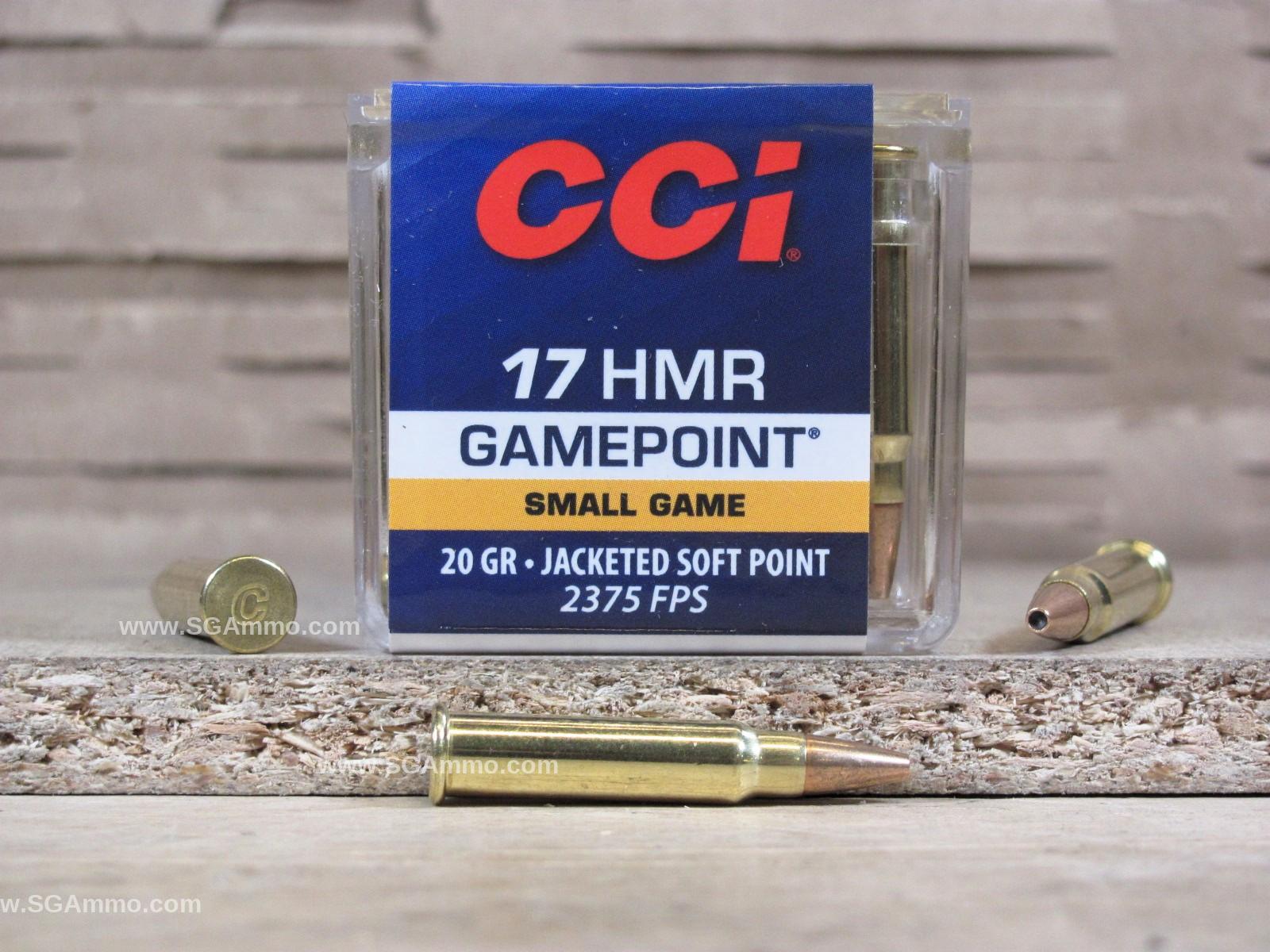 50 Round Box CCI 17 HMR Gamepoint Ammo at SGAmmo