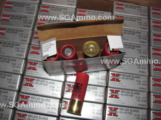 250 Round Case - 12 Gauge 2.75 Inch 1.25 Ounce Number 5 Shot Winchester  Super X High Brass Ammo - X125