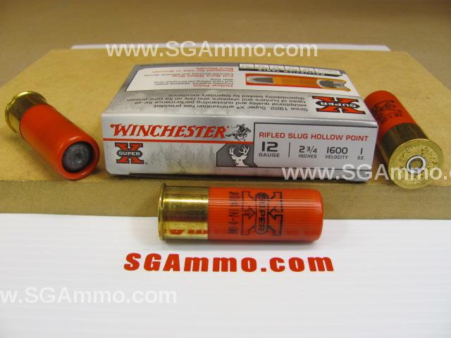 250 Round Case - 12 Gauge 2.75 Inch Winchester Super-X 1 Ounce Slug Ammo -  X12RS15