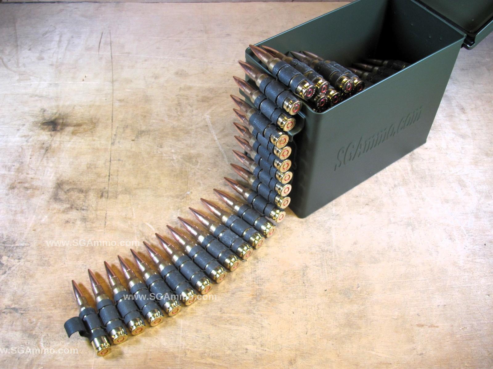 100 Round Can - Linked 7.62x51mm 147 Grain M80 Ball Ammo By Igman On ...