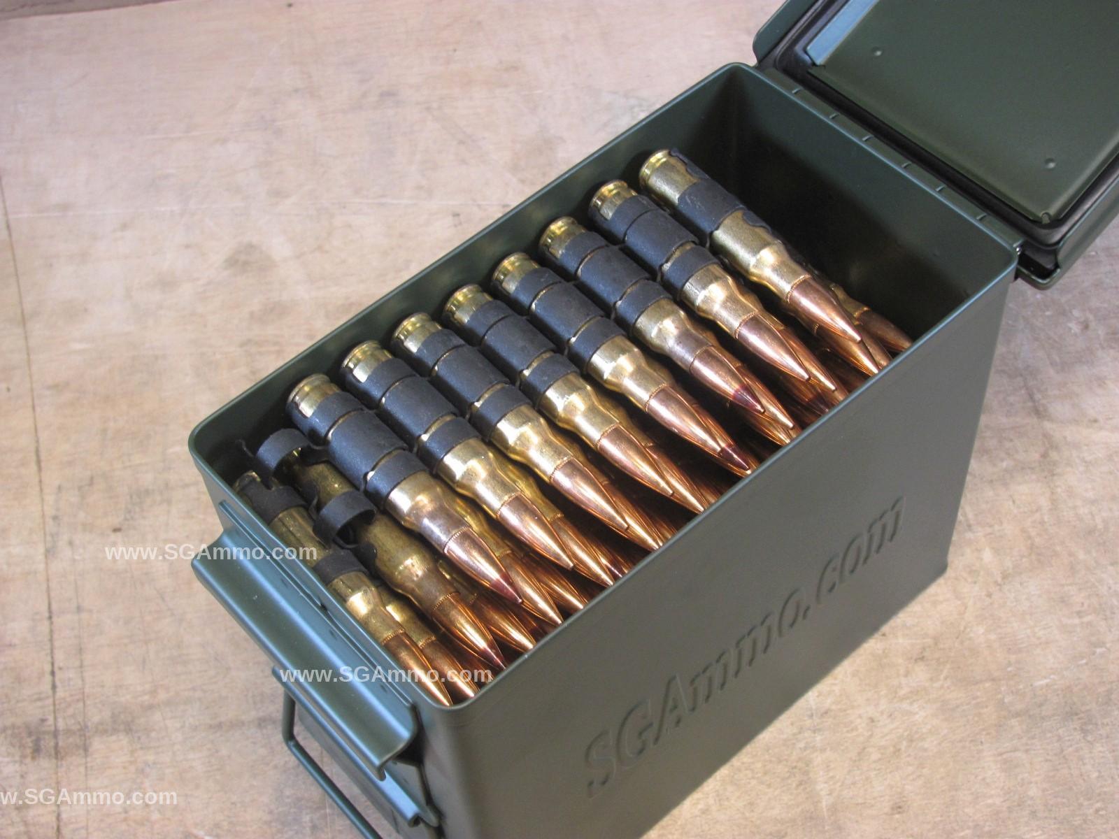 100 Round Can - 7.62x51mm Linked 4to1 WM80/M62A1 Ball/Tracer Lake City ...