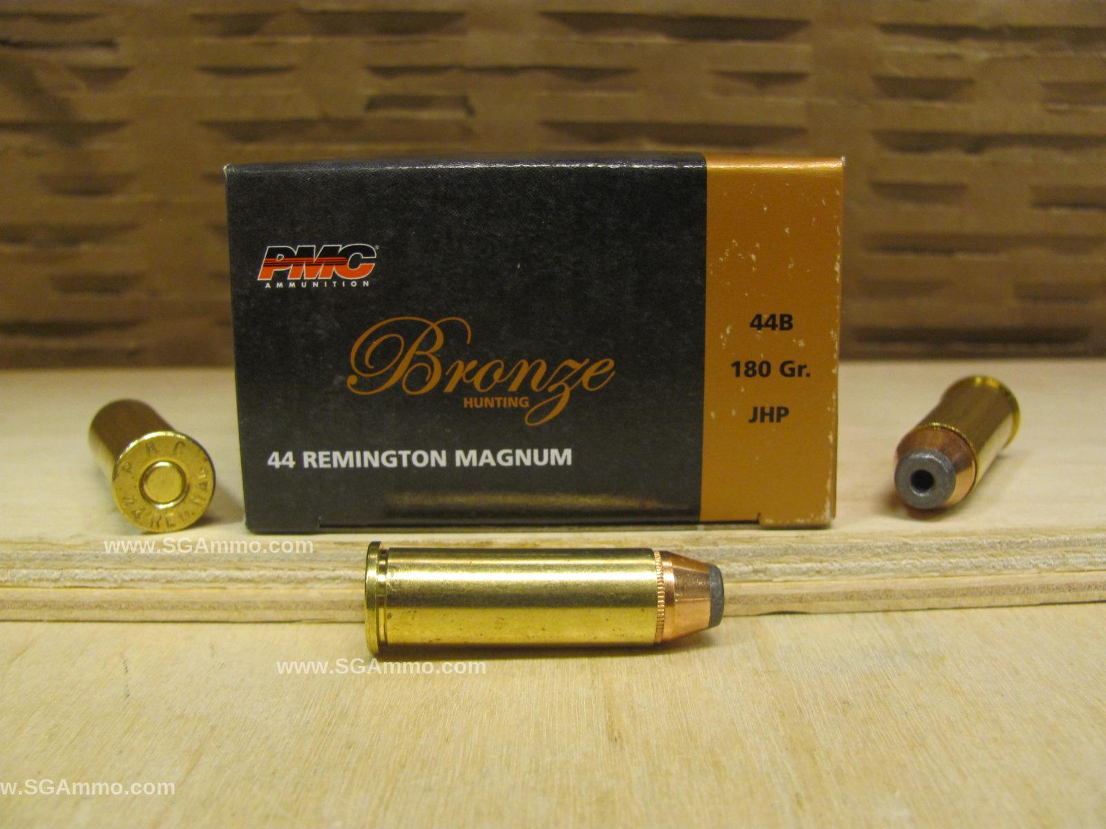 200 Round Plastic Can - 44 Magnum PMC 180 Grain JHP Ammo - 44B - Packed ...