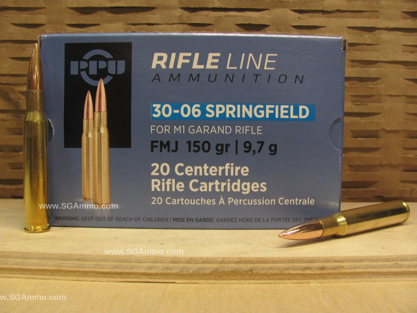 300 Round Can - 30-06 Springfield 150 Grain FMJ Ammo Optimized for M1 ...