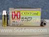 200 Round Case - 45 Auto 200 Grain XTP Hollow Point Hornady Custom Ammo - 9112