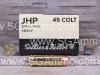 50 Round Box - 45 Colt 230 Grain JHP Hollow Point Ammo Made By Sellier Bellot - SB45F