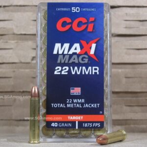 50 Round Box - CCI 22 Magnum Maxi-Mag 40 Grain Total Metal Jacket Ammo - 0023