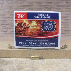 333 Round Brick - 22 LR Winchester 36 Grain Copper Hollow Point High Velocity Ammo - 22LR333HP