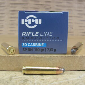 50 Round Box - 30 Cal Carbine 110 Grain Jacketed Soft Point Prvi Partizan Ammo - PP30S