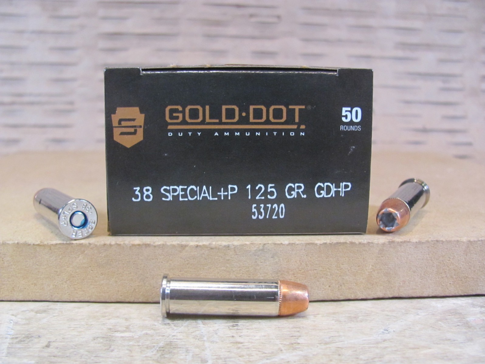 1000 Round Case- Speer Gold Dot 38 Special +P 125 Grain GDHP - 53720