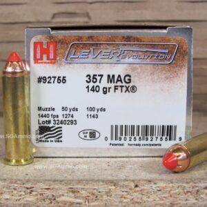357 Magnum 140 Grain Hornady Lever Evolution Ammo - 92755