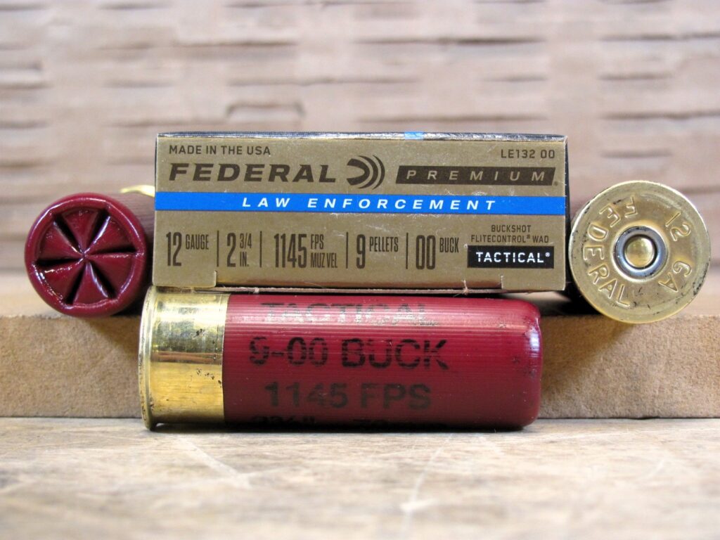 5 Round Box - 12 Gauge 2.75 Inch 9 Pellet 00 Buckshot Federal Low Recoil Ammo - LE13200 - Premium Ammo For Sale | In Stock | SG Ammo