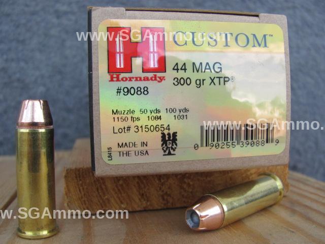 44 Magnum Hornady 300 Grain XTP Hollow Point Ammo - 9088