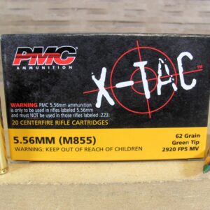 1000 Round Case - 5.56 PMC X-TAC M855 62 Grain Green Tip FMJ LAP Ammo - 556K