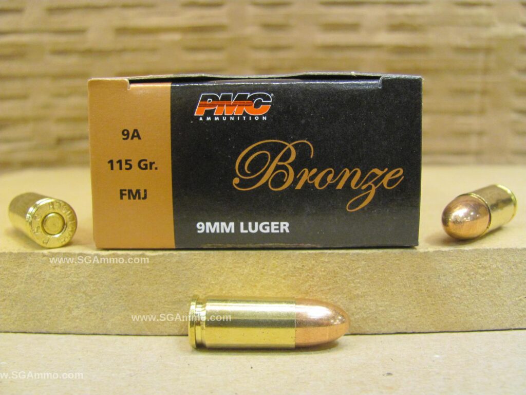 1000 Round Case - 9mm Luger 115 Grain FMJ - PMC Ammo - 9A - Bulk Ammo For Sale | Cheap Ammunition | SG Ammo