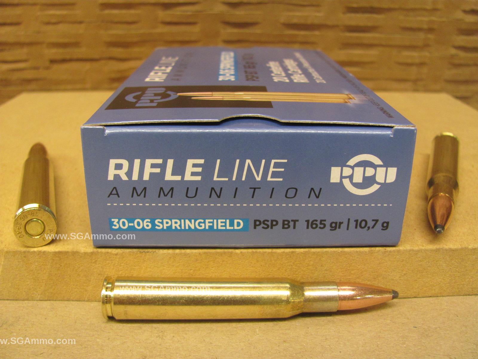 30-06 Springfield 165 Grain Soft Point Prvi Partizan Ammo - PP30062