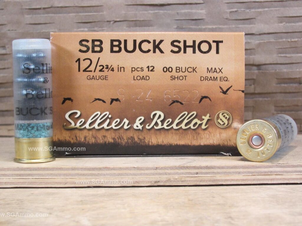 250 Round Case - 12 Gauge 12 Pellet 00 Buckshot 2.75 Inch Sellier Bellot Ammo - SB12BSC - Bulk Ammo For Sale | Cheap Ammunition | SG Ammo