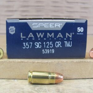 1000 Round Case - 357 Sig Speer Lawman 125 Grain TMJ Ammo 53919
