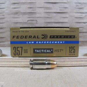 50 Round Box - 357 Sig 125 Grain Federal HST Ammo - P357SHST1