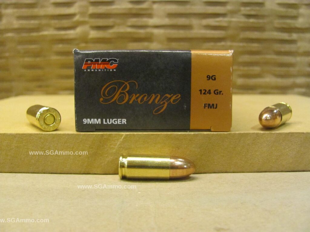 1000 Round Case - 9mm Luger 124 Grain FMJ - PMC Ammo - 9G - Bulk Ammo For Sale | Cheap Ammunition | SG Ammo