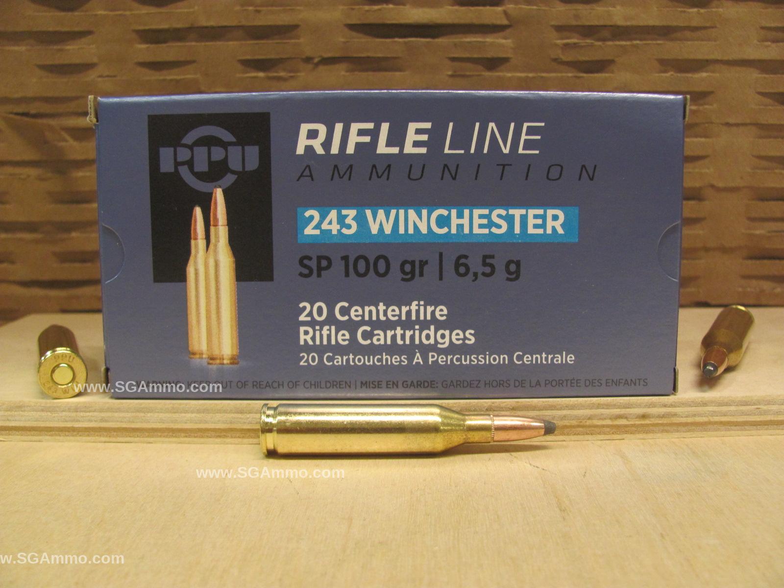 243 Win Prvi Partizan 100 Grain Soft Point - PP2432